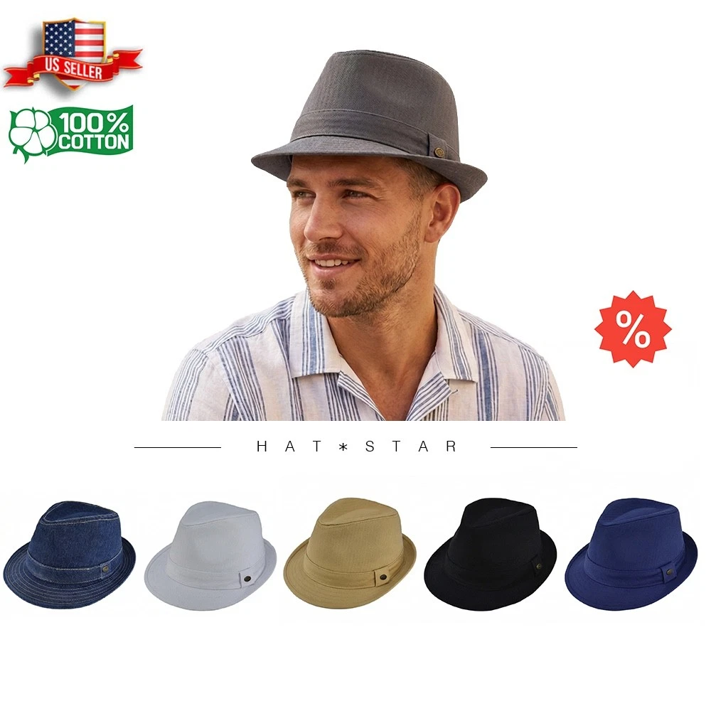 Short Brim Fedora In Men's Hats for sale | eBay
