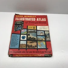 Illustrated Atlas Of Today’s World~1966 Rand McNally~Section 1 in Original Box