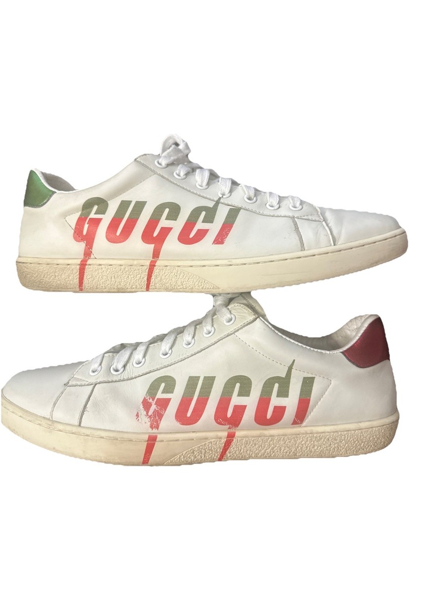 Gucci Ace Sneakers Men US 10 White Leather Shoes | eBay