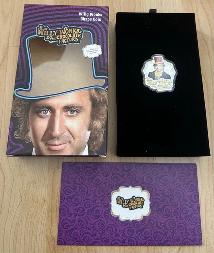 ENVELOPE SEALED 2024 1 oz Colorized Proof Silver Willy Wonka BOXCOA Mintage 3500