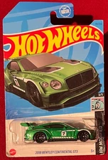 HOT WHEELS 2018 BENTLEY CONTINENTAL GT3 GREEN 44/250. SEE COMBINED OFFERS!