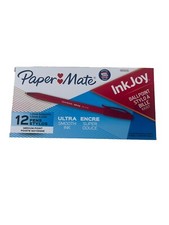 Paper Mate Write Bros Ballpoint Pens Medium Point 1.0mm Red 12 Count VC215-218