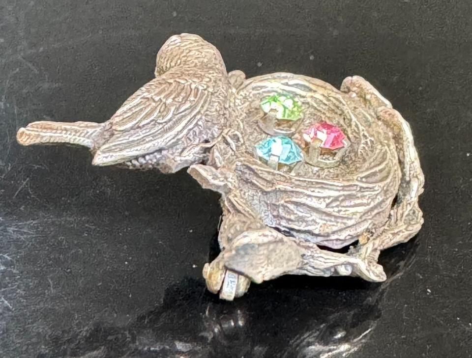 ANSON SOLID CAST 925 STERLING SILVER RHINESTONES … - image 4