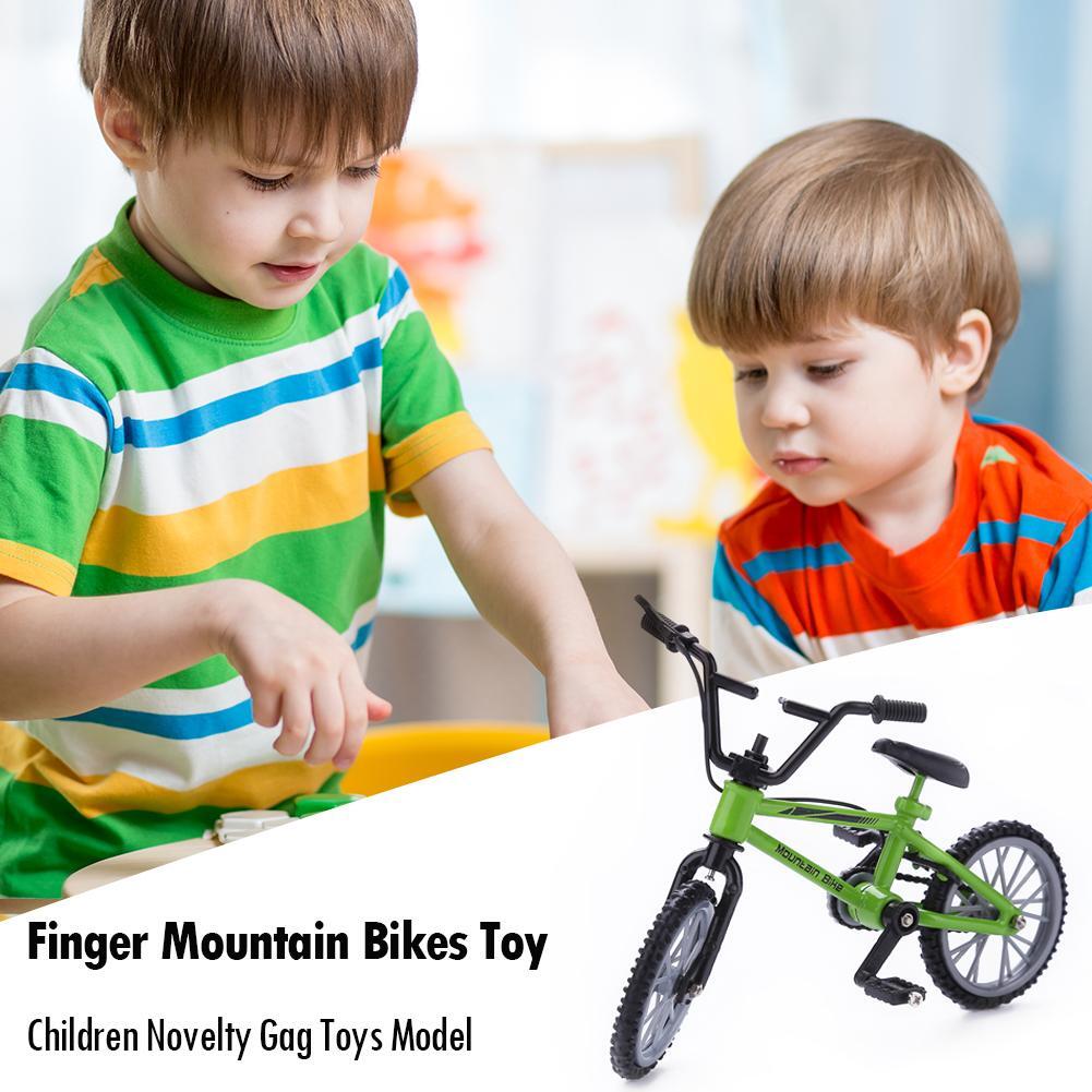 Mini Finger Mountain Bikes Diecast Alloy Stents Finger Bicycle (Green