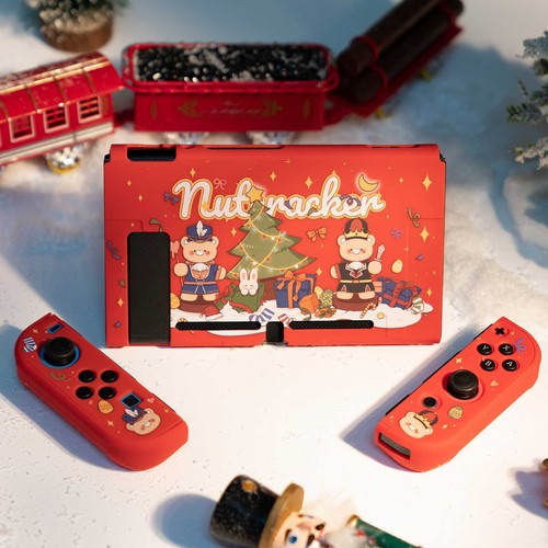 Protective Case for Nintendo Switch Console & Joycon Hard Cover Christmas Doll - Picture 11 of 12