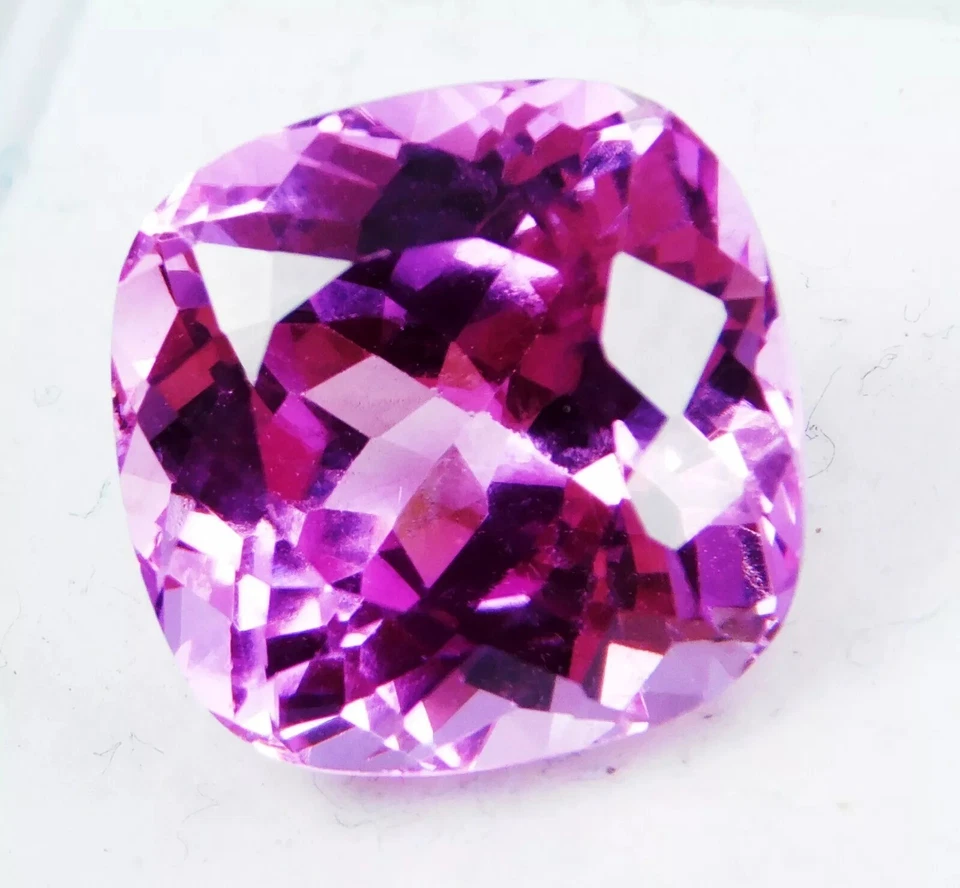 Preciosa piedra preciosa suelta de 10-12 quilates con corte radiante rosa natural de kuncita certificada por EGL Foto 4 de 4