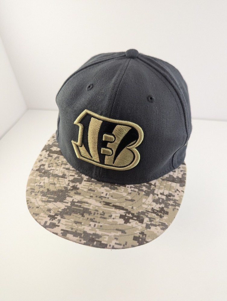 Cincinnatti Bengals New Era 59Fifty Low Pro Salute To Service 7 1/4 Cap Hat