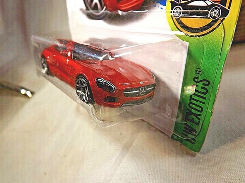 2017 Hot Wheels #338 HW Exotics 2/10 '15 MERCEDES-AMG GT Red w/Chrome 5Y Spokes - Picture 4 of 5