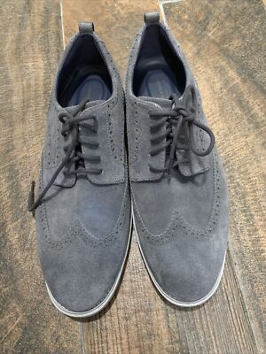 Cole haan Gray Suede Men\'s Shoes size 12 Cole Haan Suede Leather Men Fashion Sneakers Shoes Gray 8M  main image 4
