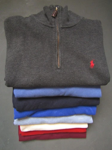 Polo Ralph Lauren 1/4 zip funnel neck top XS,S,M,L,XL,2XL Genuine grade A B