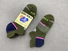 3 Pairs's Bombas Men All-Purpose Performance Running Ankle Socks Size L Green