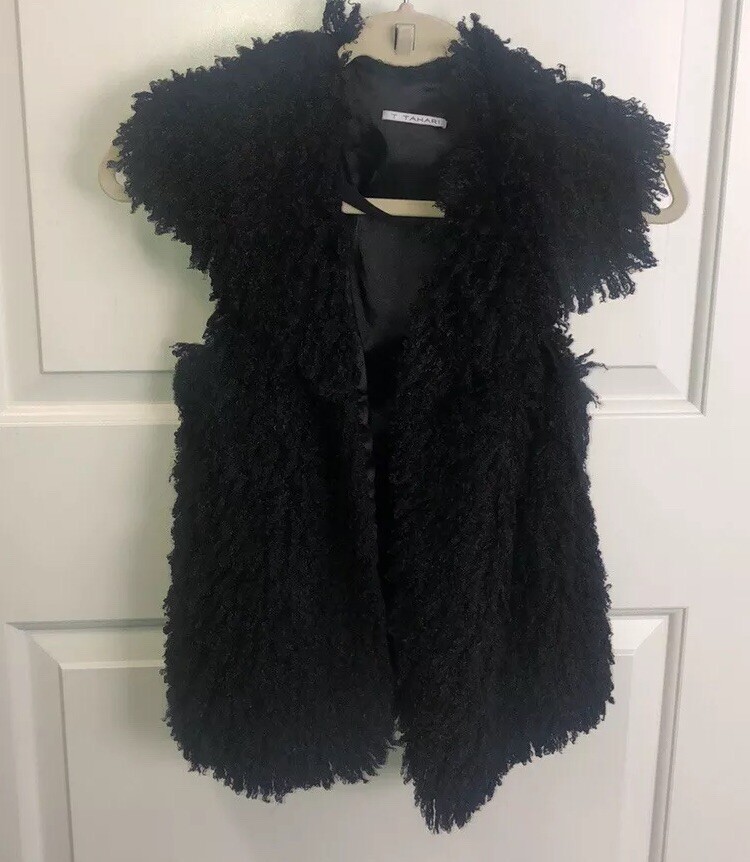 Super cute faux fur vest - with a bow! | eBay