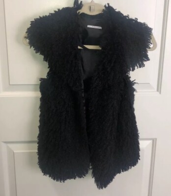Super cute faux fur vest - with a bow! | eBay