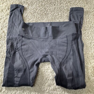 NUX Leggings women's Size S Gray Scuba 26  Inseam Length Yoga workout