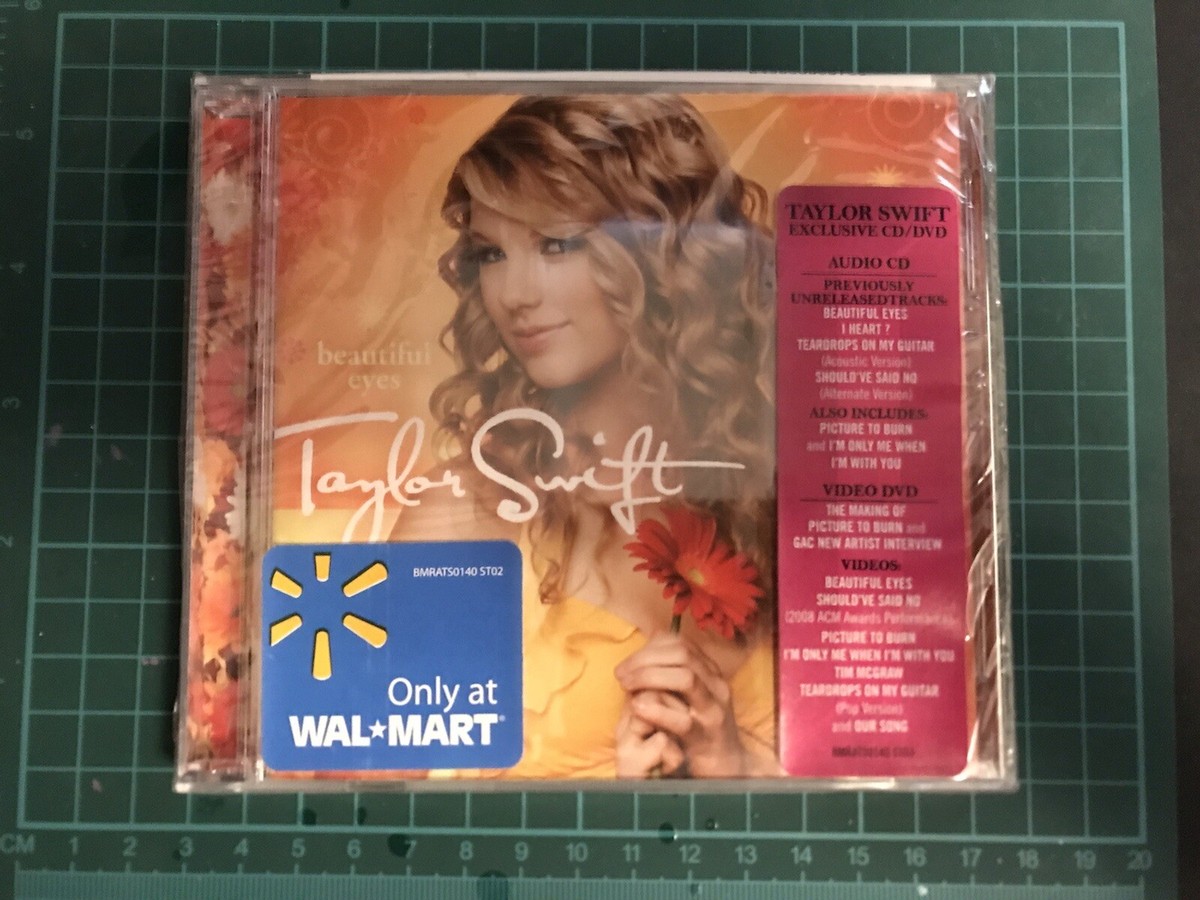 Taylor Swift Beautiful Eyes CD/DVD Big Machine 2008 New sealed