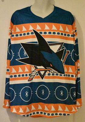 2023 San Jose SHARKS HOLIDAY Ugly SWEATER Shirsey Jersey Stadium