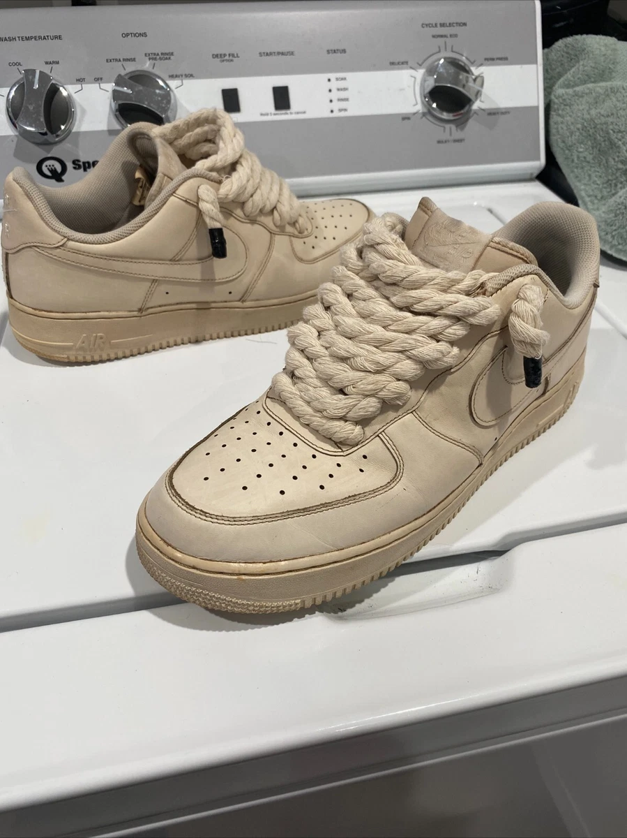 Nike Air Force 1 With Custom Rope Laces 