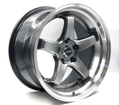 CLEAVE RACING FL53 18x10.5J ＋15ドリケツ CLEAVE RACING FL53 18x10.5J +15 5H-114.3 ホワイト/マシンド 2