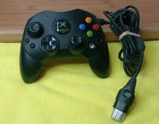Original Xbox OEM S Type Black Controller with Breakaway Cable. Tested 🔥