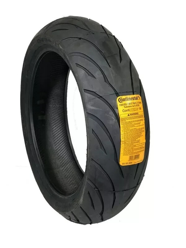 Motorcycle Tire Set 180/55ZR17 & 120/70ZR17 Continental 180
