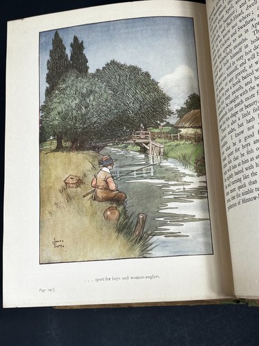 Antique The Complete Angler Isaak Walton 1925 Edition Illustrated Color Plates - 第 23/24 張圖片