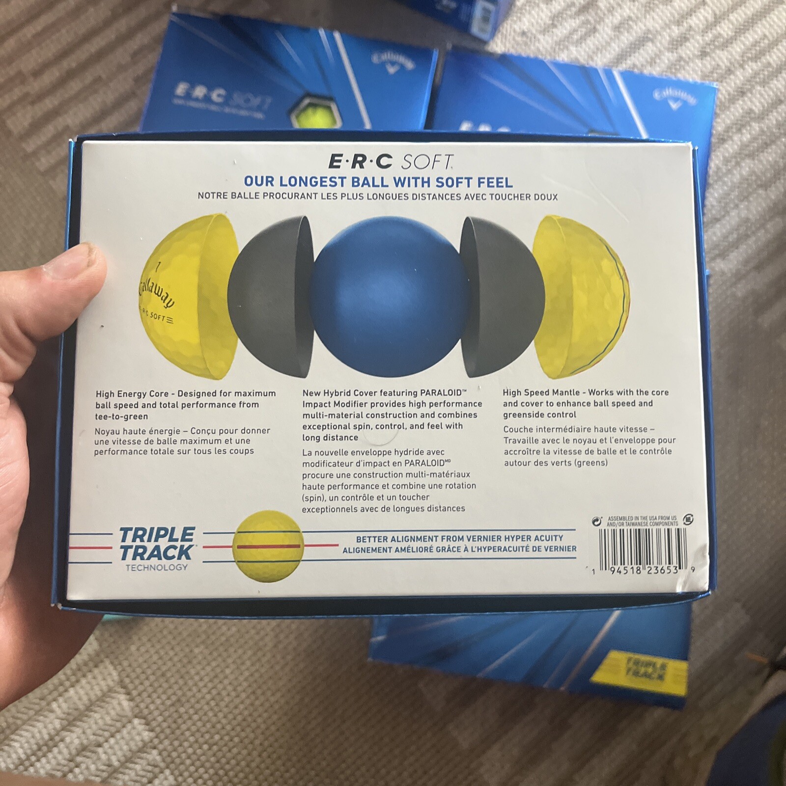6 Dozen NEW Callaway ERC Soft Triple Track Yellow Golf Balls eBay