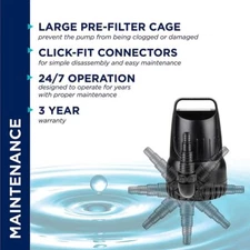 Alpine Hurricane Pond Waterfall Pump 4100 gph PAB4100