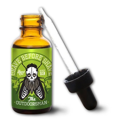 GRAVE BEFORE SHAVE Beard Oil ''The Outdoorsman Blend'' *REPELS UNWANTED INSECTS!!