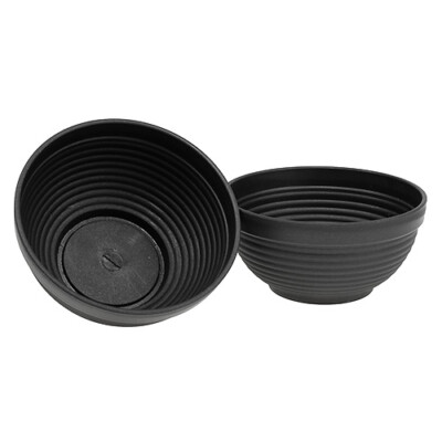 R-Schale Plastik Anthrazit Pflanzschale 19cm 10er Set frostfest modern