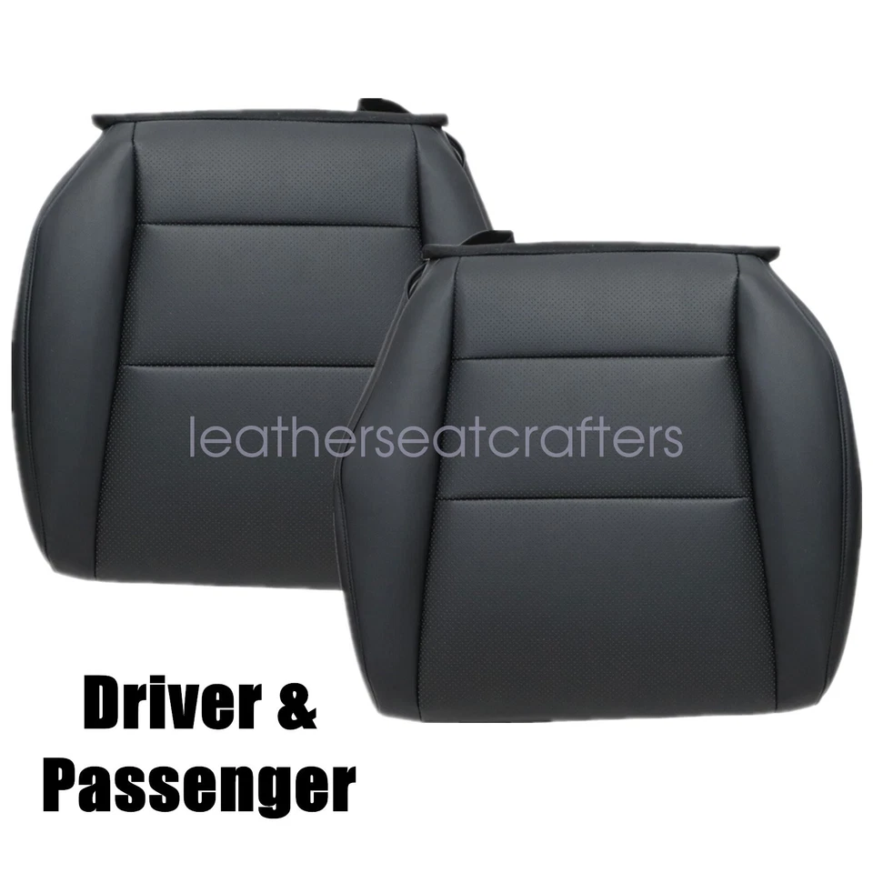 Cubierta de asiento inferior de cuero negra para conductor y pasajero Acura TSX 2010 2011 Foto 2 de 4