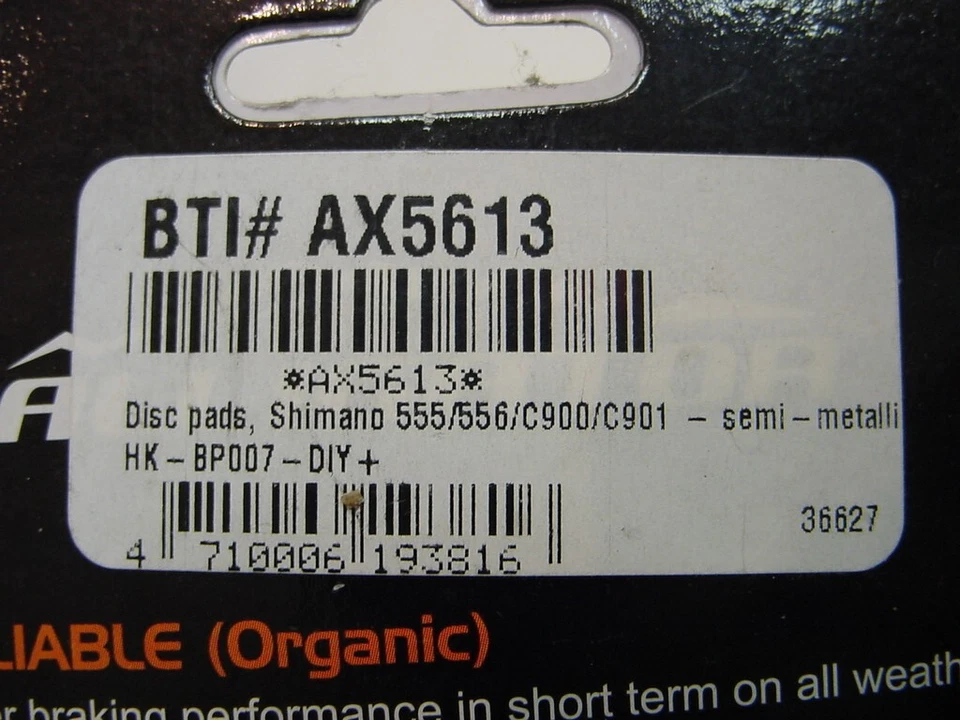 NUEVO - PASTILLAS DE FRENO DE DISCO COCODRILO - SE ADAPTA A SHIMANO 555/556/C900/C901 BRM-555 Foto 2 de 3