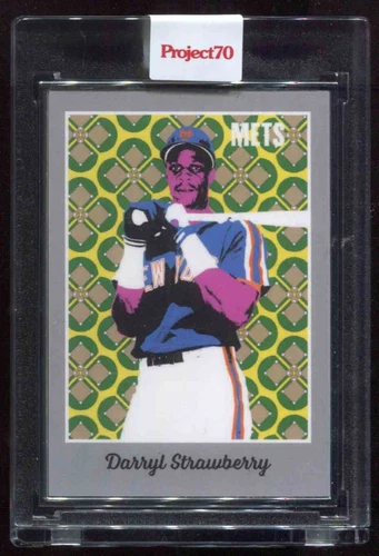 TOPPS PROJECT 70 SILVER ARTIST PROOF 219 DARRYL STRAWBERRY RON ENGLISH METS 3/51