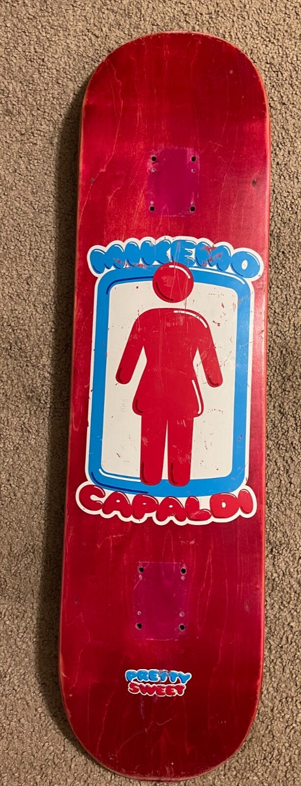 Mikemo Capaldi 8.0 "pretty Sweet" Skateboard Deck Rare Mike Mo