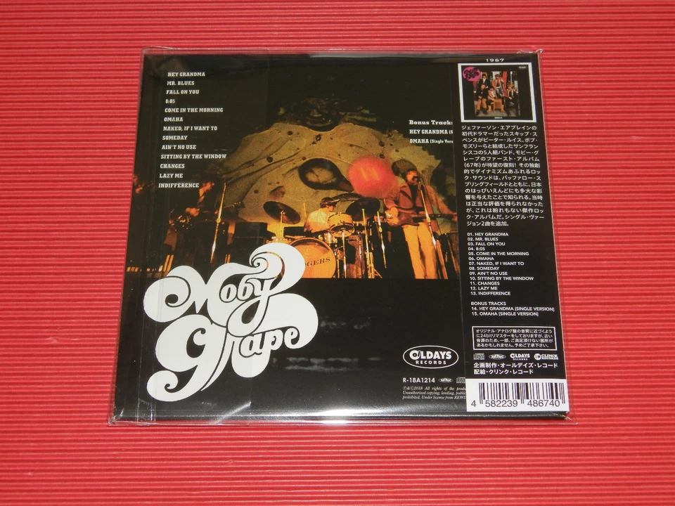 4BT MOBY GRAPE MOBY GRAPE WITH BONUS TRACKS  JAPAN MINI LP CD - Image 2 of 2