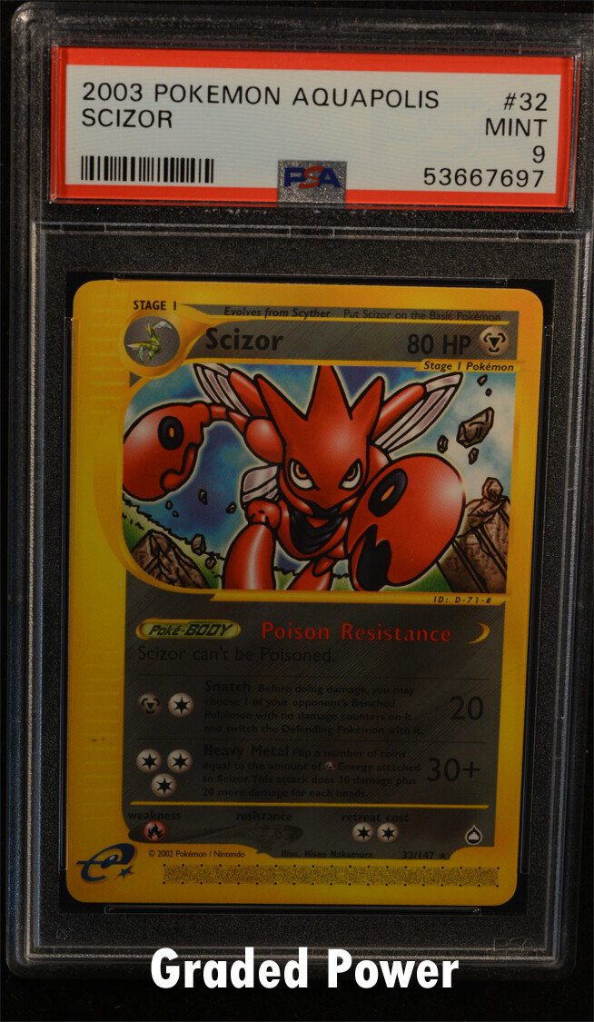 Pokemon Aquapolis Scizor PSA 9 (7697) 32/147
