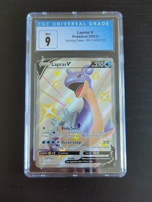 ebay lapras pokemon card CGC 9 Mint Pokémon TCG Lapras V Shining Fates SV110/SV122 Holo Shiny