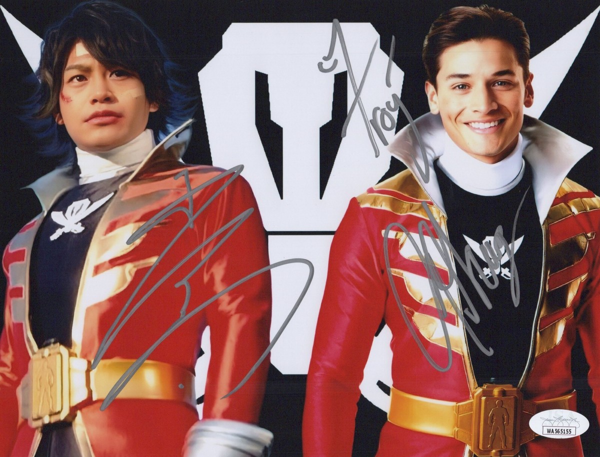 RYOTA OZAWA & ANDREW GRAY Signed SUPER SENTAI 8x10 Photo Autograph