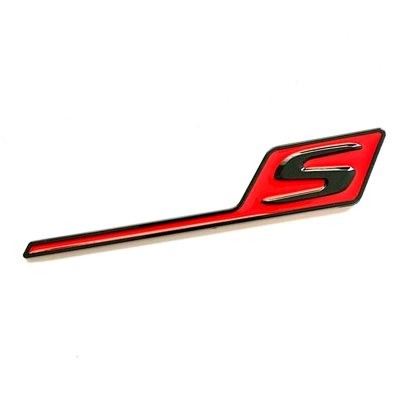 E63S AMG Badge Gloss Black Red Trunk Emblem For Mercedes E63 New 2017-2023 - Image 4 of 4