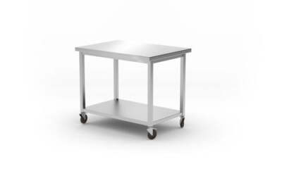 Arbeitstisch mit Regalboden - geschraubt, Tiefe 700 mm, HENDI, Kitchen Line, 100