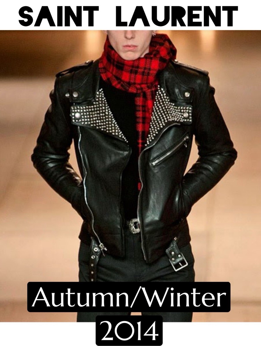 SAINT LAURENT⚡️Iconic FW14 Hedi Slimane studded leather