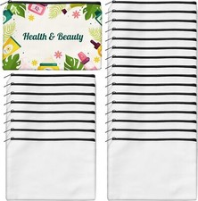 24Pcs Sublimation Blank Canvas Makeup Bags, AMADAILY Bulk 7.87 x 5.7 Inch 24