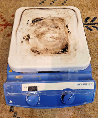 IKA C-MAG HS 10 Digital Hot Plate Working with Broken Plate