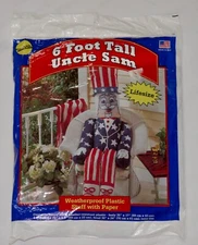 Sun Hill USA Made 6' Six Foot Tall Uncle Sam Patriotic Yard Art NOS
