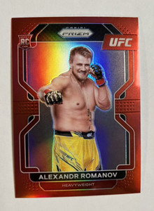 2022 Panini Prizm UFC Alexandr Romanov Red Rookie RC 119/299 Card #137