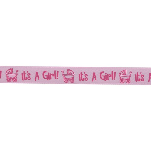 10 Yards Pink Baby Shower Party Polyester Ribbon For Gift Wrapping Cake Deco SKI - Picture 7 of 24