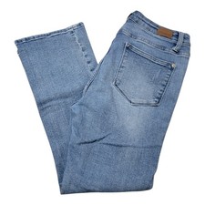 Judy Blue Distressed Slim Boot Cut Jeans Womens Size 13/31 Blue Denim Stretch