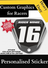 REVVI 12" 16" 16 PLUS 12 16 INCH CUSTOM FRONT NUMBER Bike STICKER GRAPHIC DECAL
