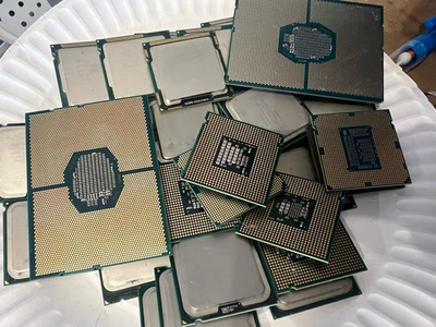 #ad #ad 2 Lb Scrap CPU Processors Intel i3 Xeon LGA 115x amp; Larger Sized 4 Gold Recovery $84.99