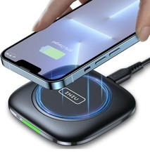 Wireless Charger,15W Charging Padwith First-Seen Smart Adaptive Indicator Stand