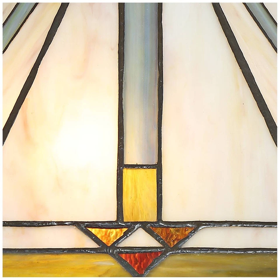 Landford Traditional Tiffany Style Accent Table Lamp 22 1/2" High Bronze Metal - Image 3 of 4